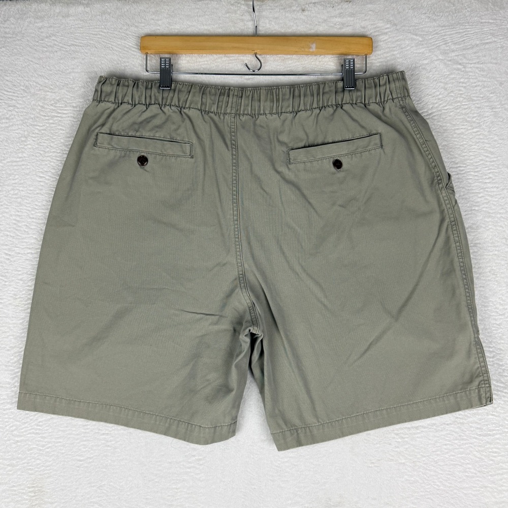 Vintage Tommy Bahama Key Largo Cargo Shorts Mens XL Sage Green Cotton Y2K - Picture 9 of 13